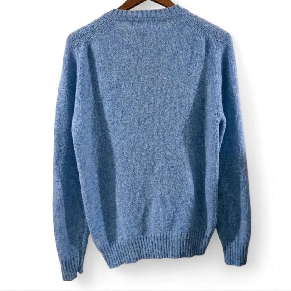 VTG Men’s McGregor Blue V-Neck Wool Sweater Size Large